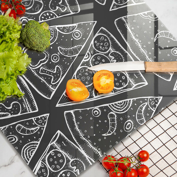 Zaščitna plošča za štedilnik Ilustracija pice