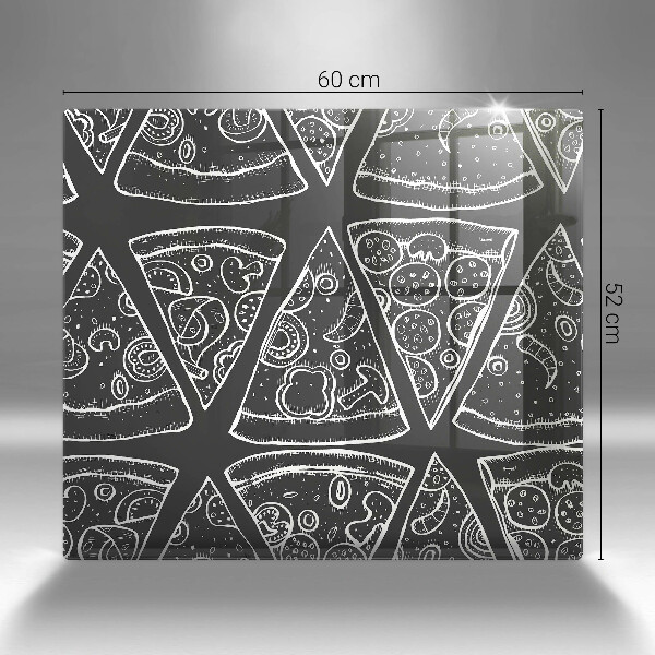 Zaščitna plošča za štedilnik Ilustracija pice