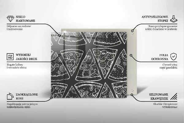 Zaščitna plošča za štedilnik Ilustracija pice