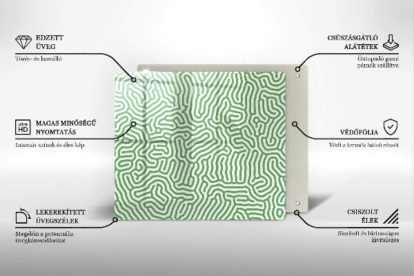 Zaščitna plošča za štedilnik Abstraktne črte