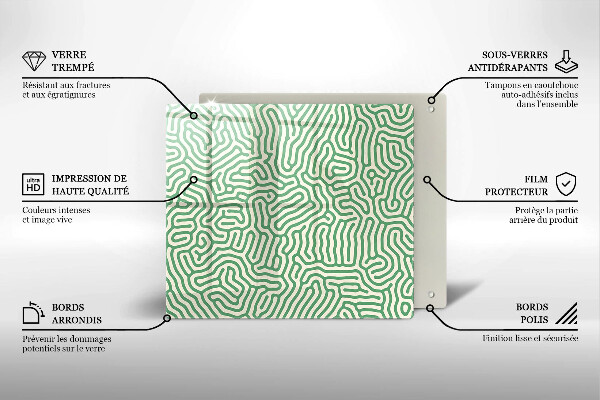 Zaščitna plošča za štedilnik Abstraktne črte