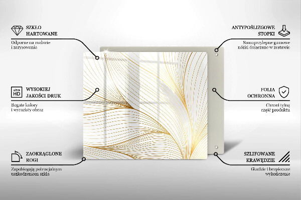 Zaščitna plošča za štedilnik Vzorec modernih linij
