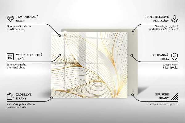 Zaščitna plošča za štedilnik Vzorec modernih linij