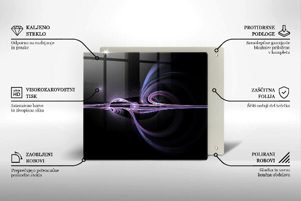 Zaščitna plošča za štedilnik Moderna abstrakcija