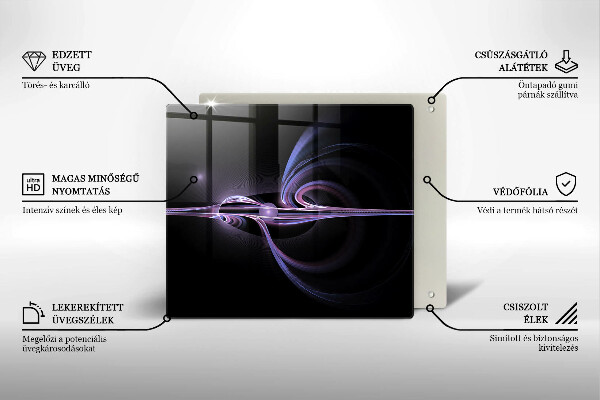 Zaščitna plošča za štedilnik Moderna abstrakcija