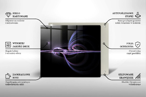 Zaščitna plošča za štedilnik Moderna abstrakcija