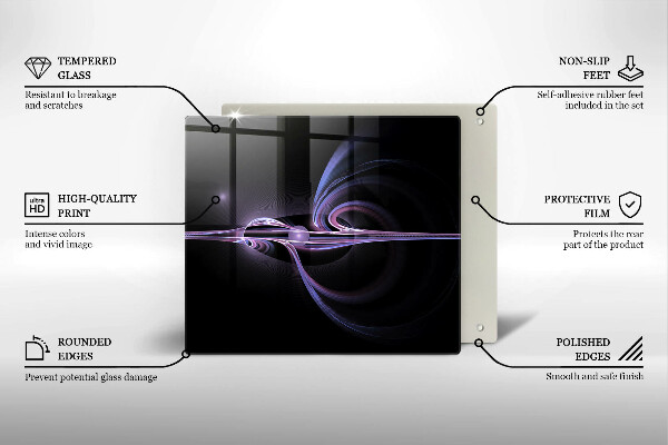 Zaščitna plošča za štedilnik Moderna abstrakcija