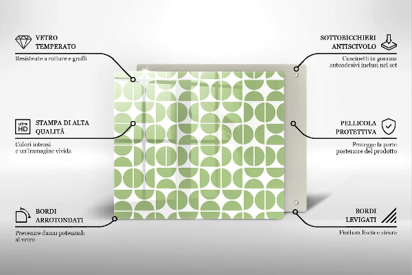 Zaščitna plošča za štedilnik Vzorec boho oblik