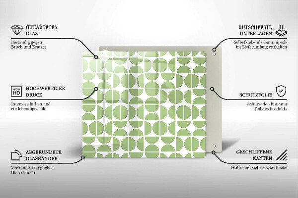 Zaščitna plošča za štedilnik Vzorec boho oblik