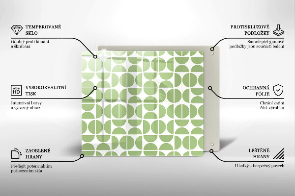 Zaščitna plošča za štedilnik Vzorec boho oblik