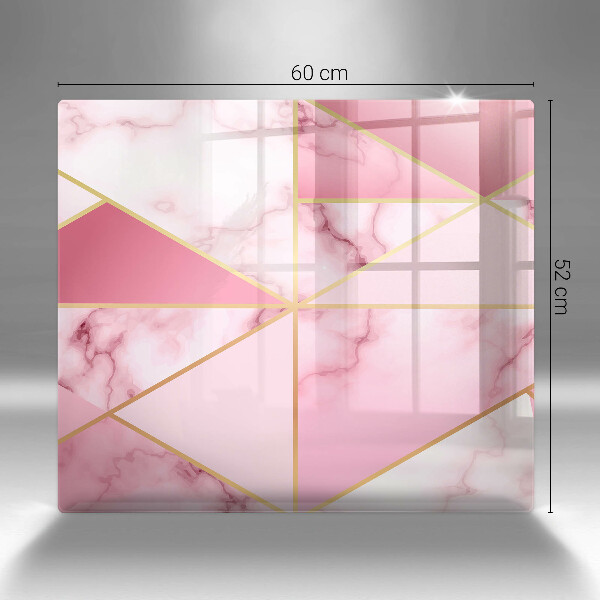 Zaščitna plošča za štedilnik Geometrijski marmor