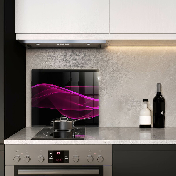 Zaščitna plošča za štedilnik Rožnata abstrakcija