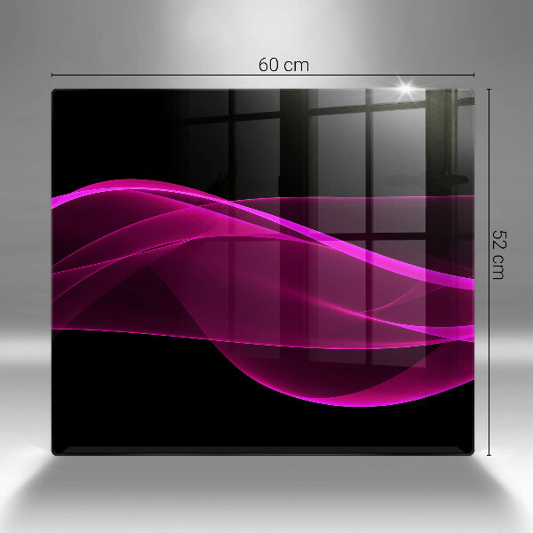 Zaščitna plošča za štedilnik Rožnata abstrakcija