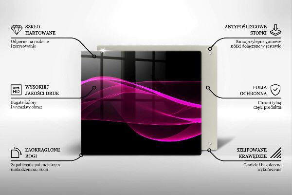 Zaščitna plošča za štedilnik Rožnata abstrakcija