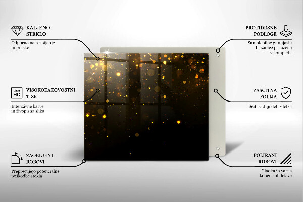 Zaščitna plošča za štedilnik Zlate bleščice