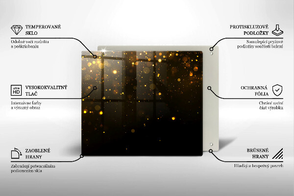 Zaščitna plošča za štedilnik Zlate bleščice