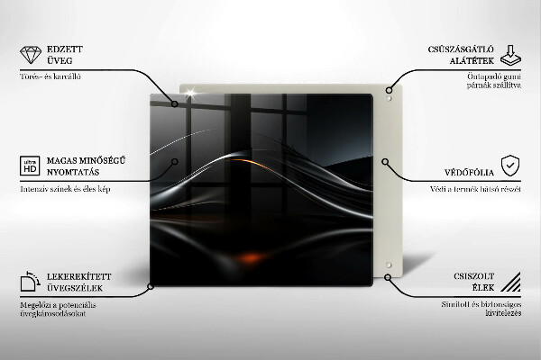Stenska zaščitna plošča za štedilnik Abstraktno 3D oblikovanje