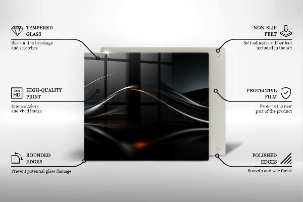 Stenska zaščitna plošča za štedilnik Abstraktno 3D oblikovanje