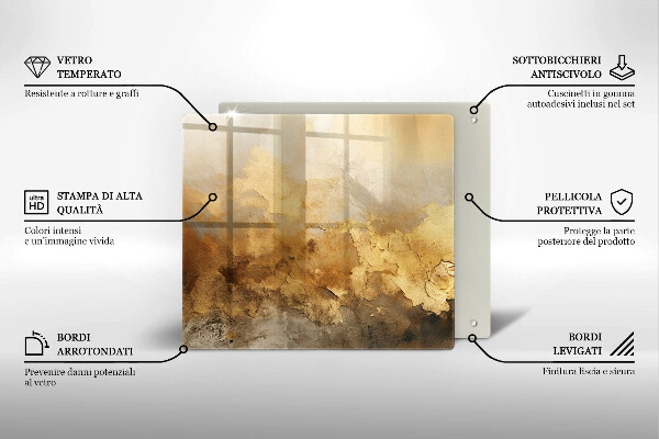 Zaščitna plošča za štedilnik Bogata tekstura