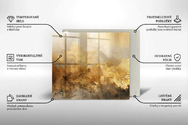 Zaščitna plošča za štedilnik Bogata tekstura