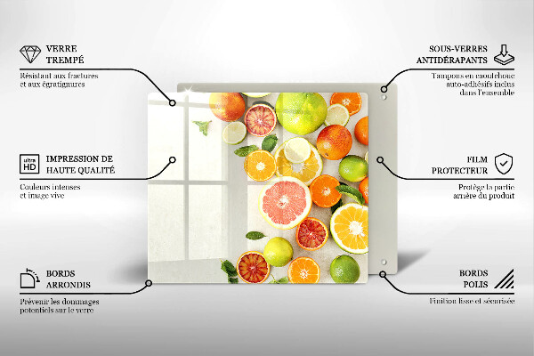 Zaščitna plošča za štedilnik Citrusi