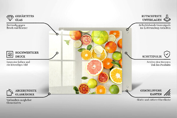 Zaščitna plošča za štedilnik Citrusi