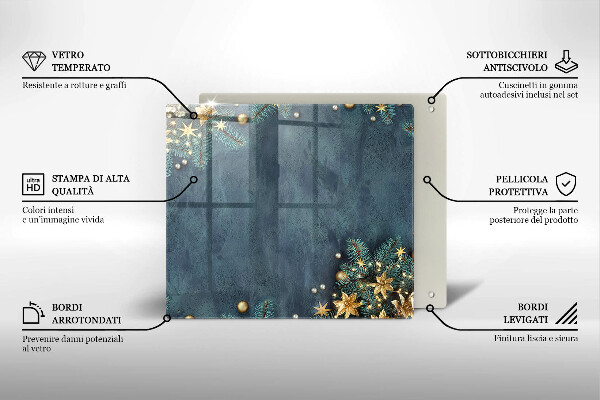 Zaščitna plošča za štedilnik božični okraski