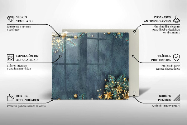 Zaščitna plošča za štedilnik božični okraski