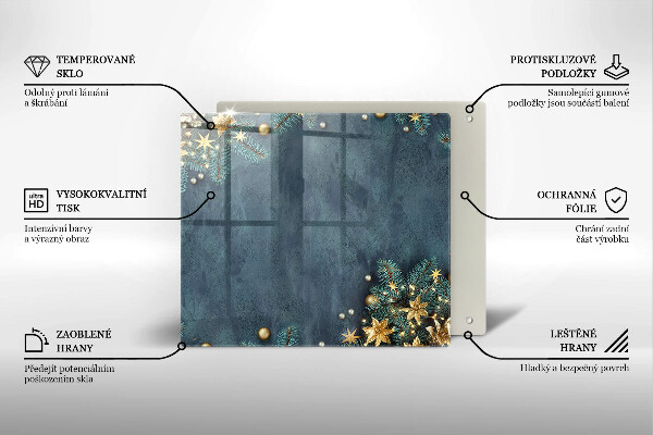 Zaščitna plošča za štedilnik božični okraski