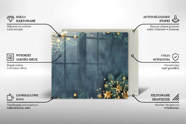 Zaščitna plošča za štedilnik božični okraski