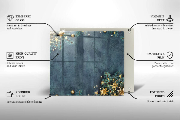 Zaščitna plošča za štedilnik božični okraski