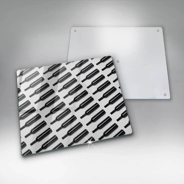 Zaščitna plošča za štedilnik Steklenice črnega vina