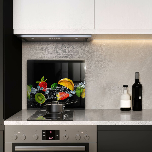 Zaščitna plošča za štedilnik Sadje v vodi