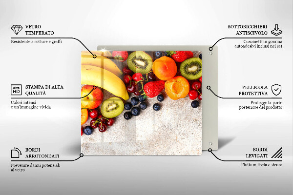 Zaščitna plošča za štedilnik Praznično sadje