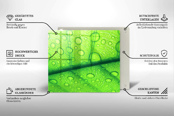 Zaščitna plošča za štedilnik Bližnji posnetek lista