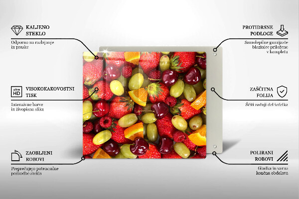 Zaščitna plošča za štedilnik Poletno sadje