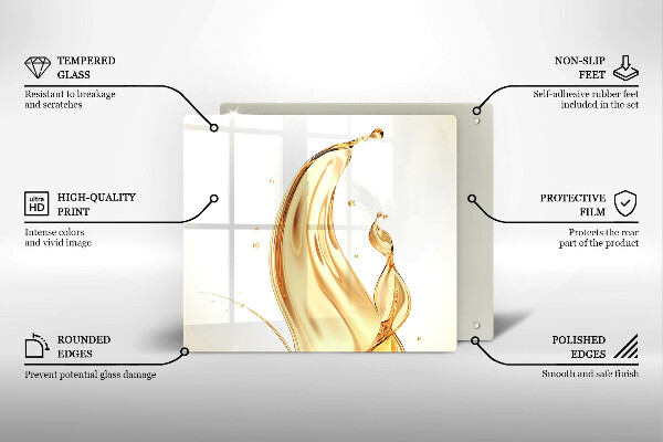 Zaščitna plošča za štedilnik olivno olje