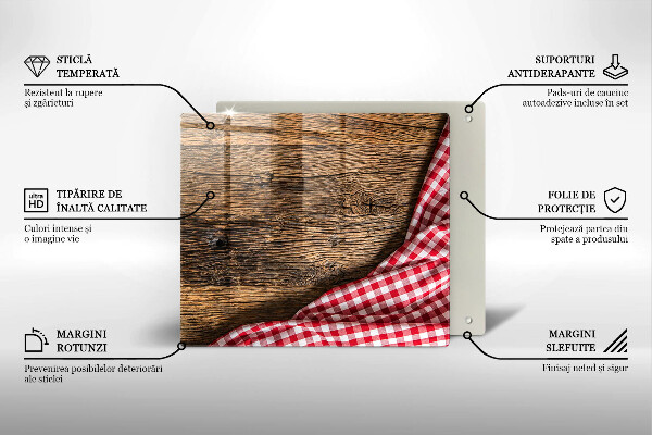 Zaščitna plošča za štedilnik Lesena miza