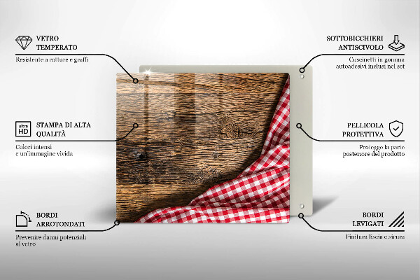 Zaščitna plošča za štedilnik Lesena miza