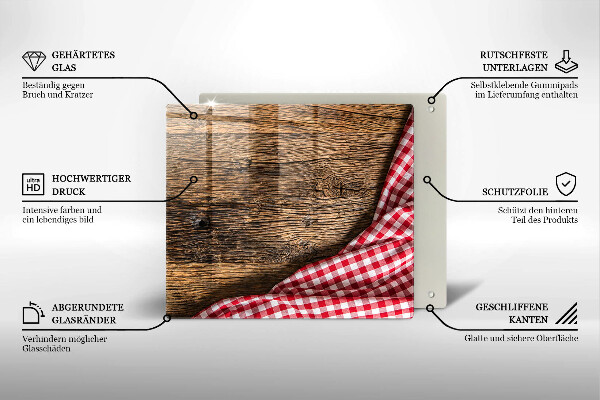 Zaščitna plošča za štedilnik Lesena miza