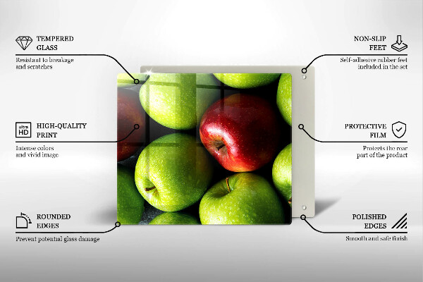 Zaščitna plošča za štedilnik Sočna jabolka