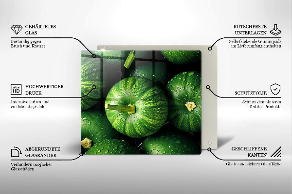 Zaščitna plošča za štedilnik Zelene buče