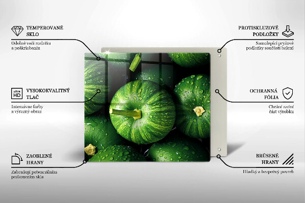 Zaščitna plošča za štedilnik Zelene buče