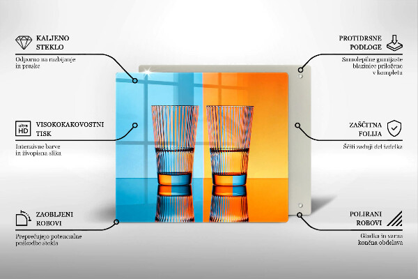 Zaščitna plošča za štedilnik Dva kozarca vode