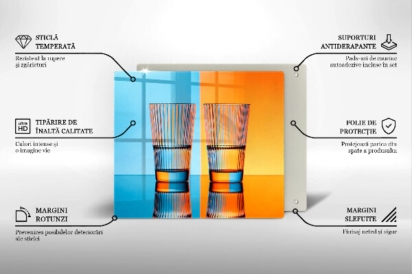 Zaščitna plošča za štedilnik Dva kozarca vode