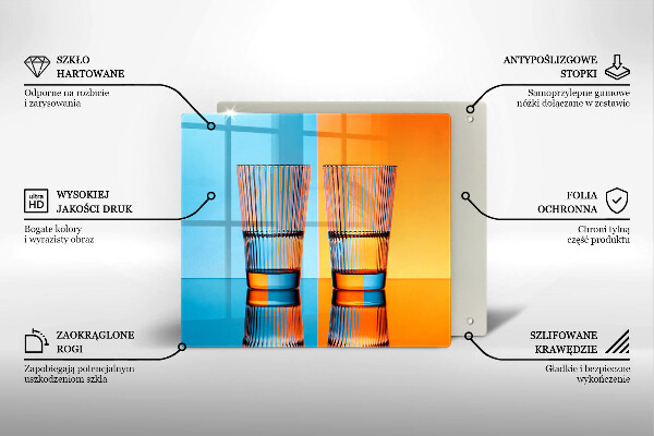 Zaščitna plošča za štedilnik Dva kozarca vode