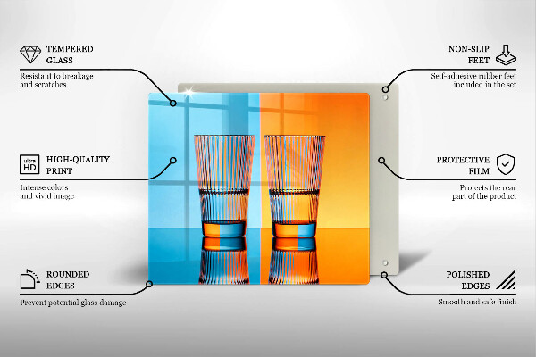 Zaščitna plošča za štedilnik Dva kozarca vode
