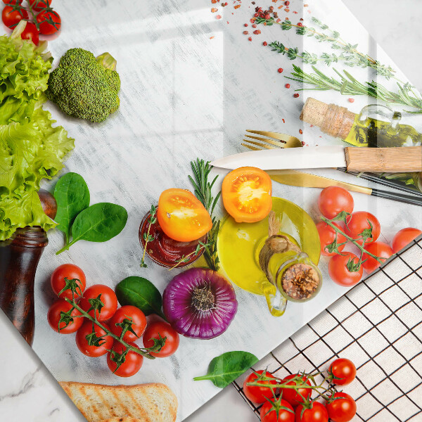 Zaščitna plošča za štedilnik Zelenjava in začimbe