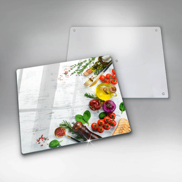 Zaščitna plošča za štedilnik Zelenjava in začimbe