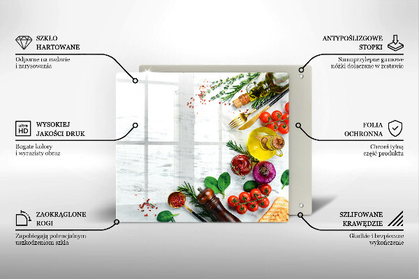 Zaščitna plošča za štedilnik Zelenjava in začimbe